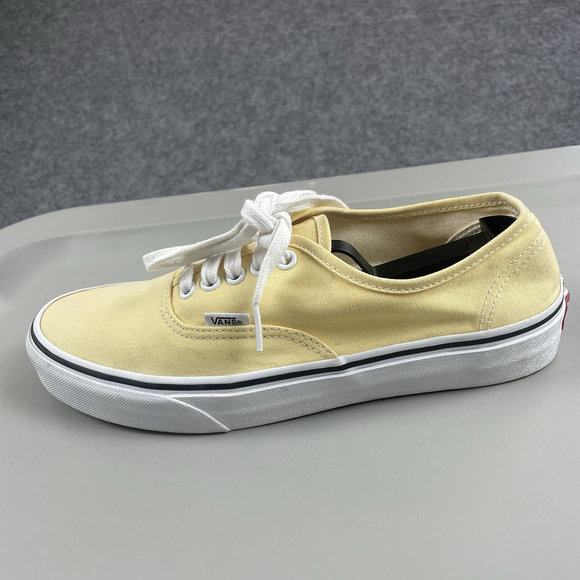 Vans Authentic Yellow Canvas Sneakers Womens 9.5 Mens 8 - Picture 5 of 12